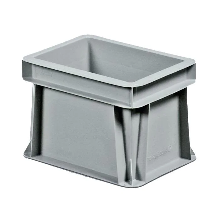 Schoeller Allibert Euroback 6496 Transportkasse grå, uten håndtakshull 200x150x145 mm, Garasjeinnredning & oppbevaring