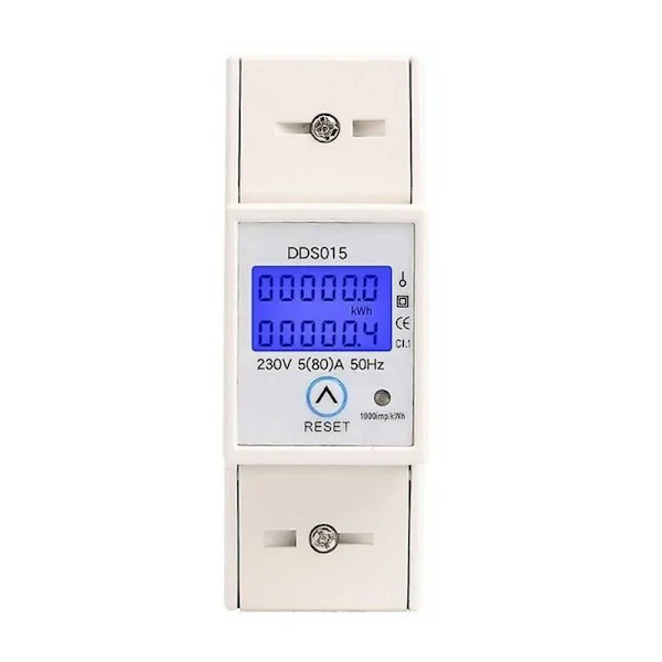Enfas elmätare 5-80A 230v 50hz Digital elmätare
