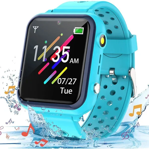 2023 - Smart Ur til Børn Vandtæt Smartwatch Børn Mp3 Musikafspiller med 11 Spil