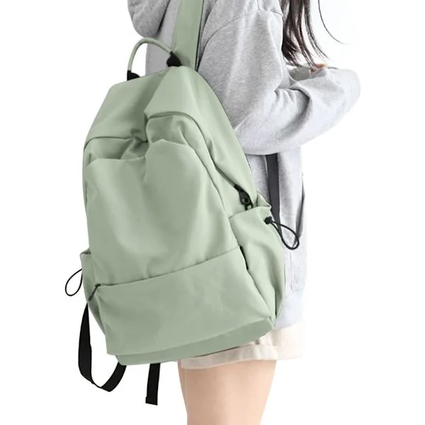 14 Inch Laptop Backpack Teenage Girls Lightweight Backpack Waterproof School Bag College Boys Men Work Backpack green