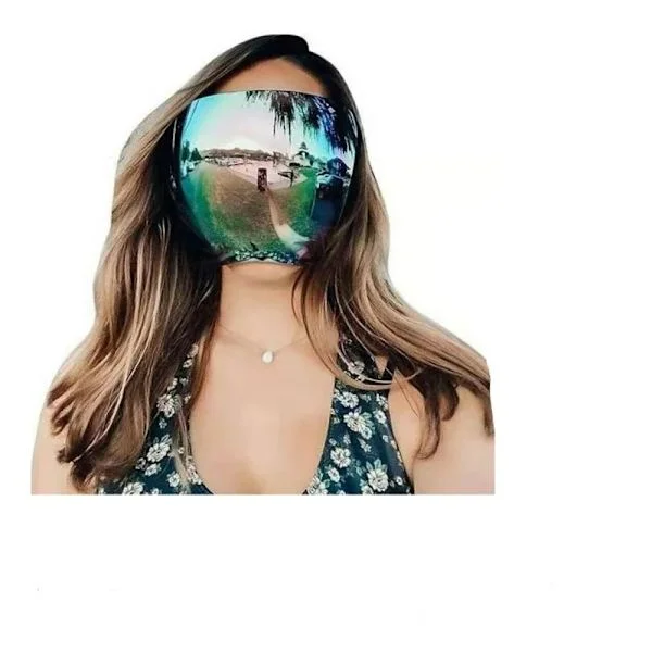 Solbriller, Oversized Polarized Face Shield Tonet Ansigtsskærm, Visir Solbriller, Spejl Ansigtsskærm Anti-dug