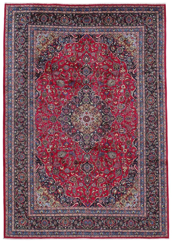 Kashmar Matta Orientalisk Mörkröd/Svart Stor (Ull, )