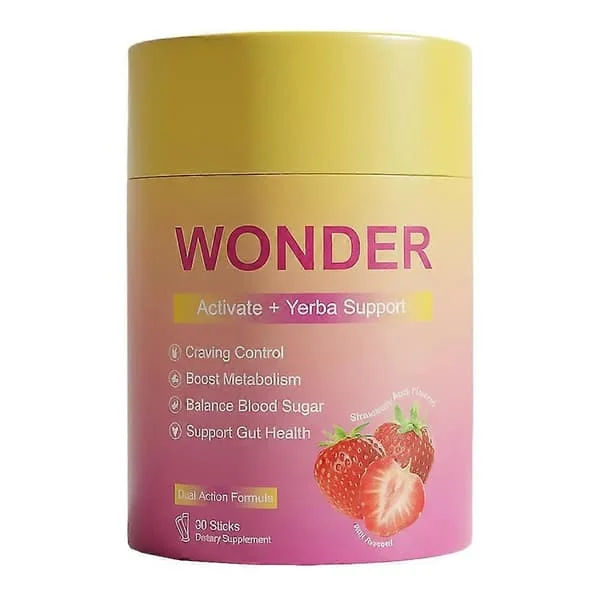 WONDER Blended Mate Te, WONDER Skärblandning, Jordgubb & Acai Smak -30 st/påse