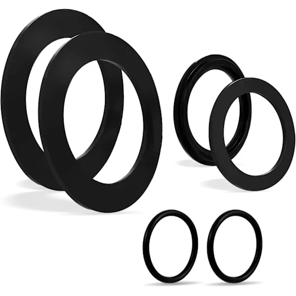 6 stk. Gummipakninger med O-ring, Stort Udvalg af Gummipakninger til Intex Poolventiler 10745, 10262, 10255