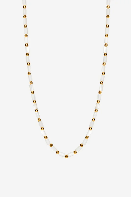 CAMILLA PIHL - The White Shell Necklace - Off-White - 42