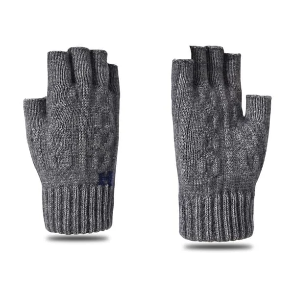 Herre Ull Strikkede Fingervanter Ragg
