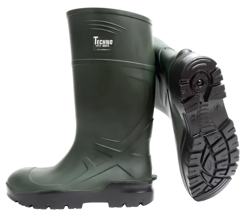 Techno Boots S5 Vernestøvel grønn, PU 45, Sko