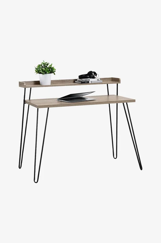 Dorel Home - Kirjoituspöytä Haven Retro - Ruskea - Kirjoituspöydät - - Homeroom