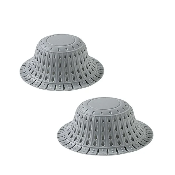 Hårfälla för badkarsavlopp, premium silikonhårfälla för dusch, 2-pack vikbara hårpluggar för dusch, badkar, badrum, handfat, dusch