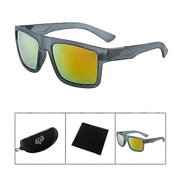 Fox Aurinkolasit Miehille Merkki Design Naiset Ajo Lasit Vintage Retro Aurinkolasit Neliömäiset Silmälasit Uv400 Gafas(65% alennus)_EP28 [DB]