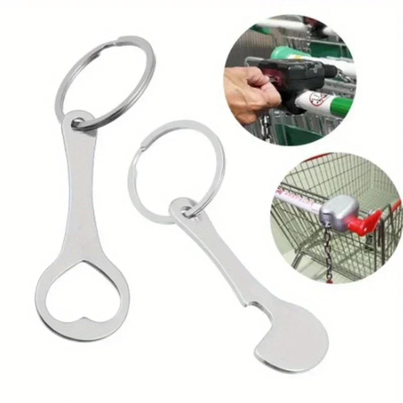 AliExpress - Schlüsselanhänger aus Metall, Einkaufswagen-Token, DIY-Einkaufswagen-Token, Schlüsselanhänger aus Aluminiumlegierung, Münzhalter, 