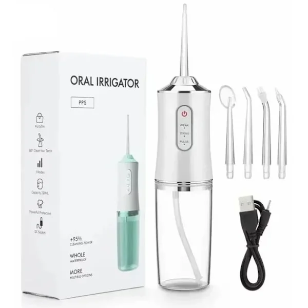 Dental Water Flosser Spotlight – Professionel og Bærbar Oral Irrigator for Sundere Hvidere Tænder White