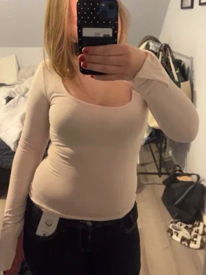 Rosa långärmad topp