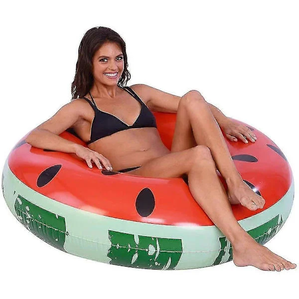 Badring för vuxna, badring vattenmelon melon röd badring badring vattenring luftmadrass vattenleksaker pool flytande matta