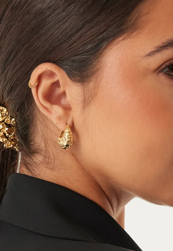 Pilgrim-Lincoln Recycled Earrings Gold-Gold-plated-Onesize
