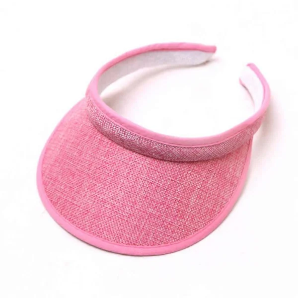 Clip On Visiiri Aurinkohattu Aikuisten Leveälierinen Clip On Lippalakki Visiiri Naisille Pinkki