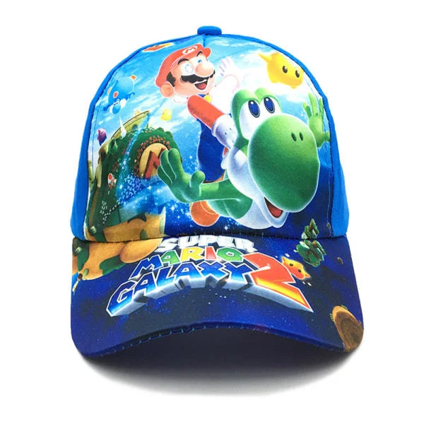 Super Mario Bros keps justerbar hatt för barn - C-blå