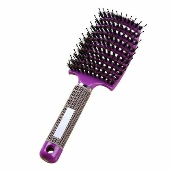 Detangling Nylon Bristle Brush, Detangler Brush for Women, Scalp Massage Comb