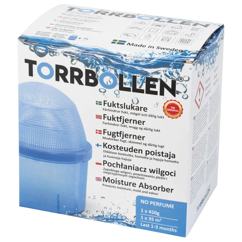 Torrbollen 7100 Fuktslukare Original 450g, Inomhusklimat