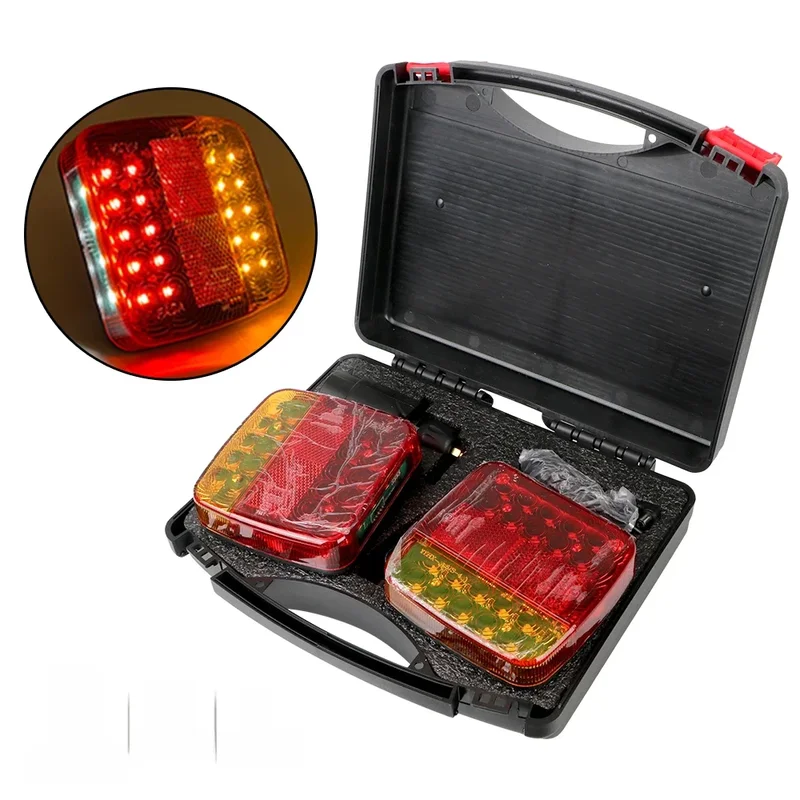 AliExpress - Feu arrière de camion à lentille réfléchissante sans fil Rechargeable, feux de freinage LED pour remorque, clignotant arrière, caravane, 