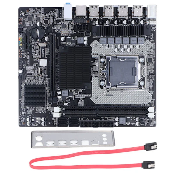 X58 hovedkort 2 DDR3 LGA 1366 pinner gaming hovedkort støtter ECC minne USB2.0 SATA port PCB hovedkort for stasjonær PC