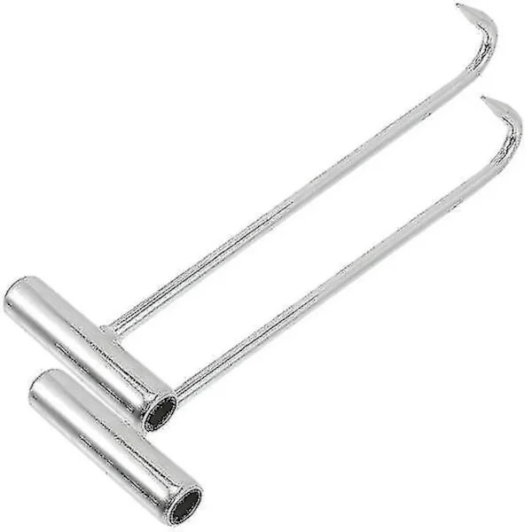 2 st Brunnslockskrokar Brunn Lyftverktyg Dragkrokar Brunnslock Avloppsgaller Lyftverktyg