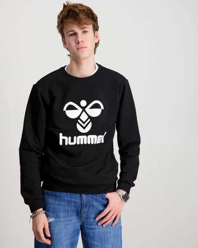 Hummel hmlDOS SWEATSHIRT Svart Genser Gutt - Kids Brand Store