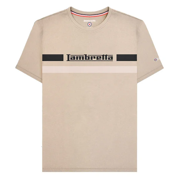 Lambretta Herr T-shirt med bröstband S Cashew
