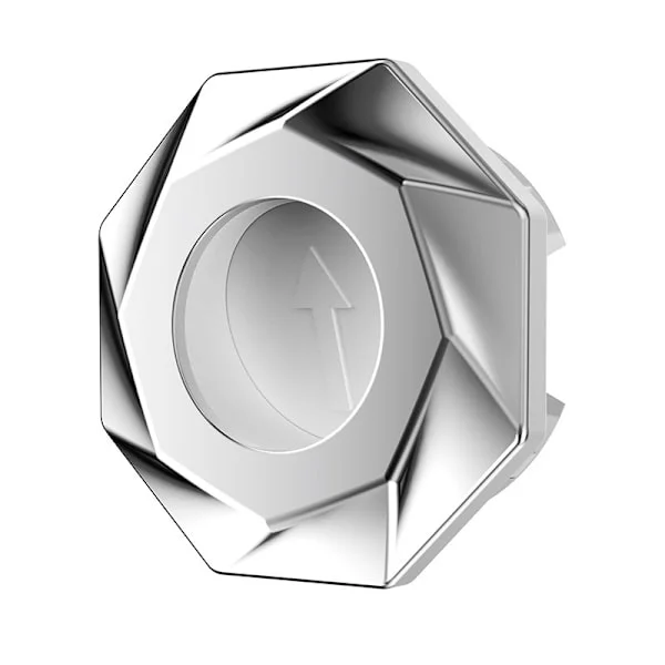 2 st Silver Handfat Överloppsskydd Anti-lukt Stängning Dekorativt Lock för Handfat, Tvättställ och Badrum med Håldiameter 22-24mm