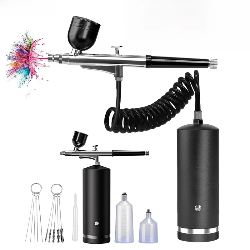 AliExpress - Nagel Airbrush Tragbare Airbrush Mit Kompressor Malerei Air Pinsel Mini Kompressor Farbe pistole Für Nail art Farbe Handwerk Modellierung