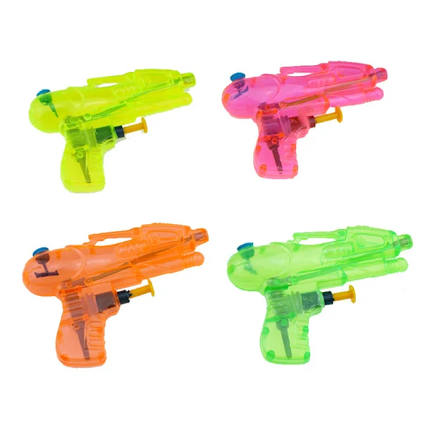 Vannpistoler 8 stk tilfeldige farger Liten gjennomsiktig vannpistol Liten vannpistol Barn Voksen Sprøytepistol Vannblåser Spray Liten pis