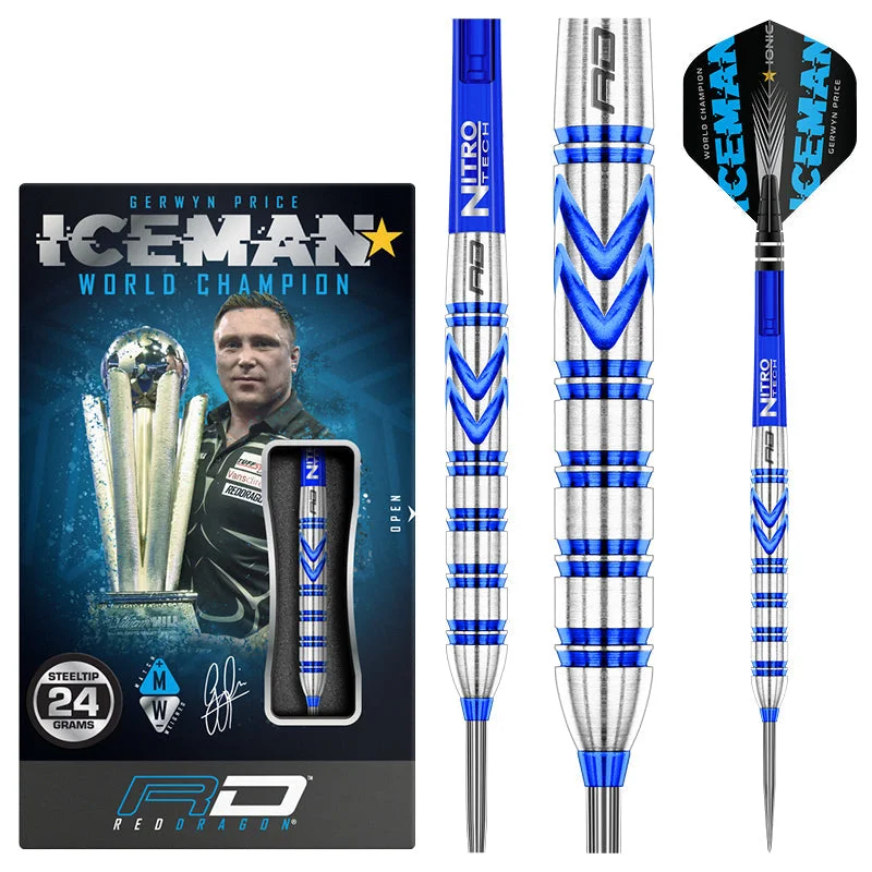 Red Dragon Darts Gerwyn Price Blue Originals Steel Tip Darts 24g