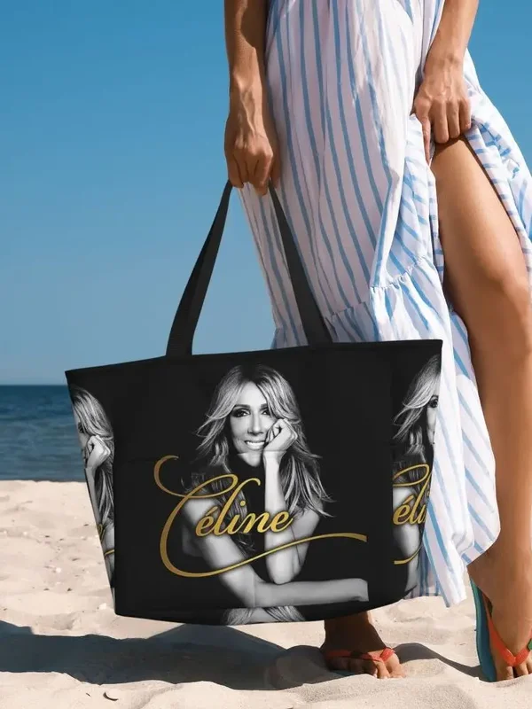 AliExpress - Céline Dion plage sac fourre-tout Sport Gym Yoga Duffle grand sac fourre-tout femmes sac de voyage sac de Fitness