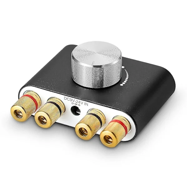 Bluetooth 5.0 stereo ljudförstärkare mottagare, 2-kanals klass D mini hi-fi förstärkare