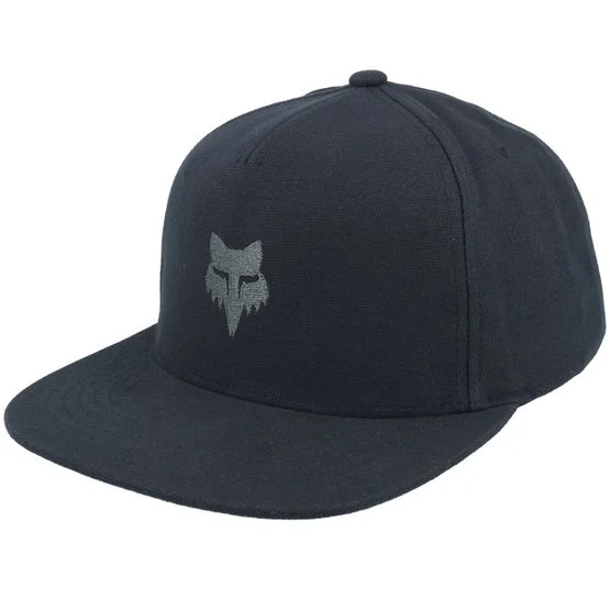 Fox - Schwarz Snapback Cap - Fox Head Hat Black/Charcoal Snapback @ Hatstore