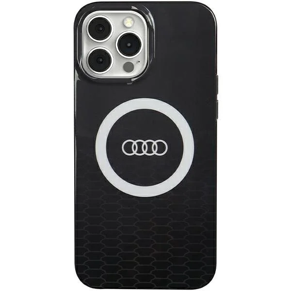 Audi IML Big Logo MagSafe kotelo iPhone 13 Pro Max - musta