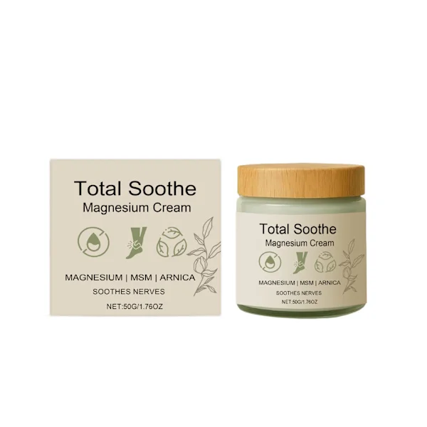 Relief Magnesium Creme - Skånsom, fugtgivende, glat og ikke-klæbrig.