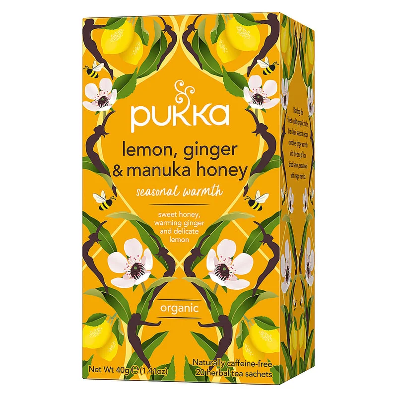 3 for 2 - Pukka Lemon, Ginger & Manuka honey te Ø 20 breve, Helse & Madvarer, Te, Øvrig Te