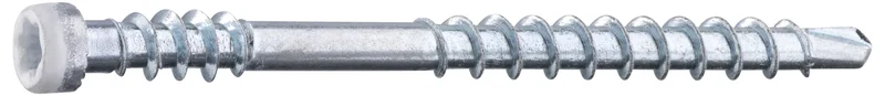 Grabber LTX48VITC Listskruv med bits 3,3 x 48 mm, 100-pack Vit, Infästning