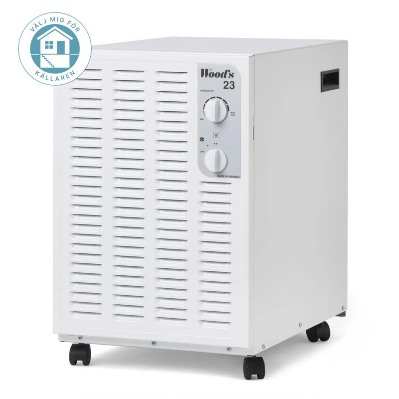 Woods SW23FW I-EcoDefrost+ Avfukter med luftfilter, 100 m², Innendørsklima