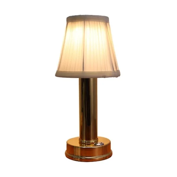 Oppladbar trådløs LED-bordlampe, bærbar USB-bordlampe, bordlamper, leselamper for nattbord, restaurant Gull