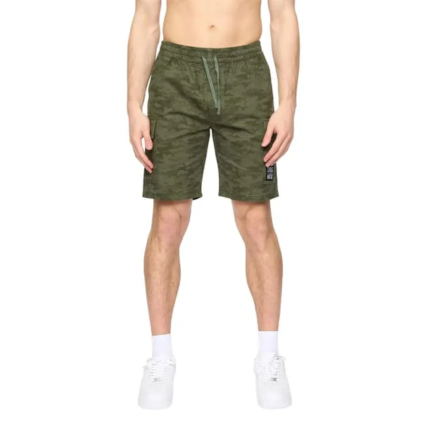 Crosshatch Herr Janscore Cargo Shorts med resår i midjan L Deep