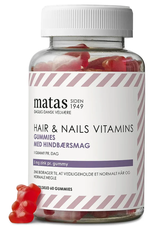 Spar 25% • Køb 2, Matas Striber Hair & Nails Vitamins Gummies 60 stk., Helse & Madvarer, Hud, Hår & Negle, Kosttilskud Til Neglene