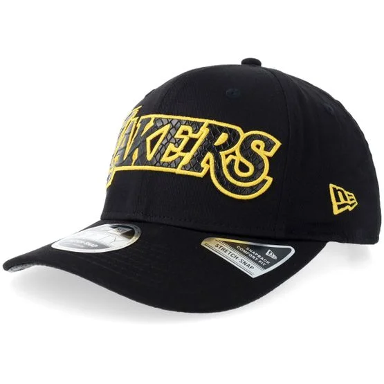 New Era - Hatstore Exclusive x LA Lakers Mamba Snakeskin 9FIFTY Stretch Snap Adjustable Black Cap - NBA @ Hatstore
