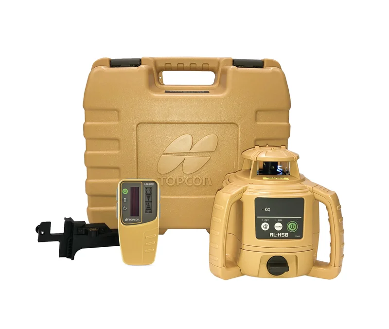 Topcon RL-H5B Pyörivä laser vastaanottimella ja pidikkeellä, Lasertyökalut