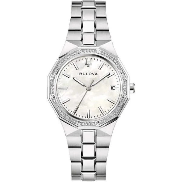 Klocka - Silverstål - Bulova - 96R255