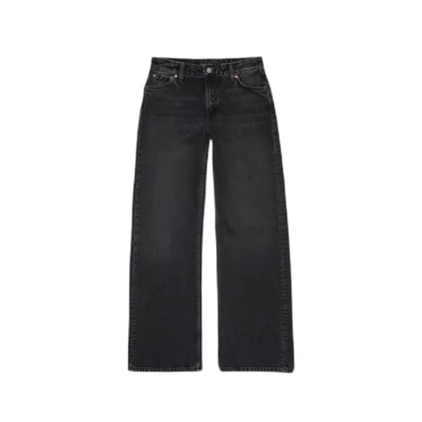 Jeans Loose dam Nudie Jeans Wide Heidi Slow Black