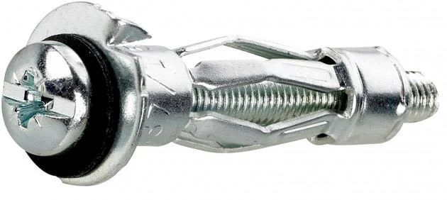FIXX 1507656 Metallexpander M5, trippel, med skruv Greppområde 32-45 mm, 4-pack, Infästning