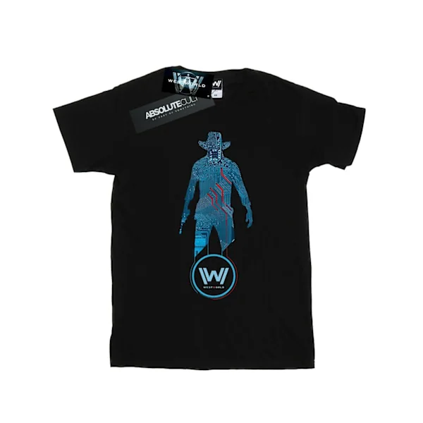 Westworld Herr Digital Man In Black T-Shirt L Svart