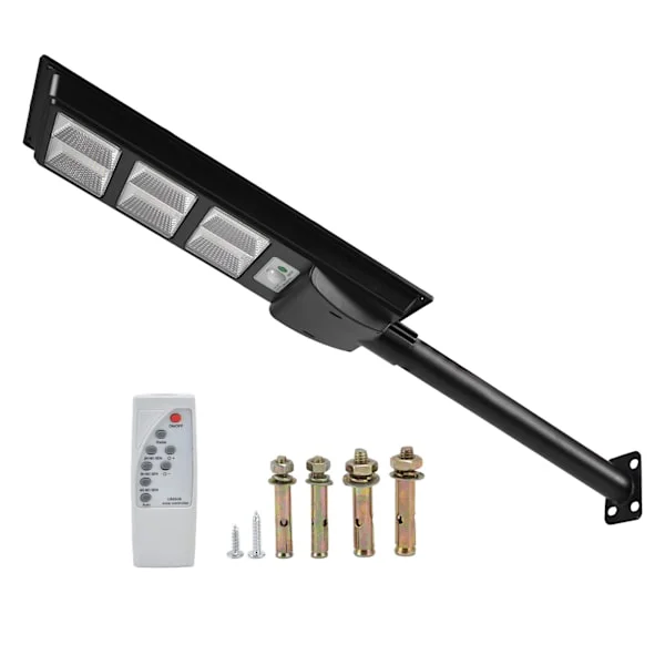 324LED Solar Street Light 300W Fjärrkontroll Timing Vattentät trädgårdslampa för utomhusbruk